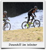 Downhill im Winter Schwarzwald