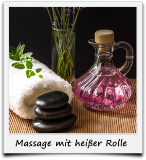 Massage mit heißer Rolle