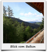 Blick vom Balkon